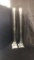 PAIR OF TALL GLASS VASES