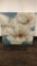 PAINTED WHITE FLOWER WALL HANGING