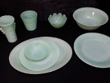 25PCS VINTAGE JADEITE FIRE KING DISH SET