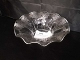 NEW MARTINSVILLE PUNCH BOWL WITH SILVER OVERLAY