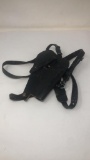 BLACK US LEATHER SHOULDER HOLSTER.