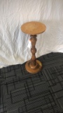 WOODEN CANDLE PEDESTAL