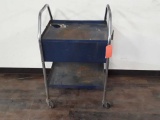 METAL TOOL CART WITH WHEELS