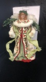 VINTAGE ANGEL TREE TOPPER CHRISTMAS BERRY
