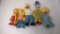 VINTAGE 1990S THE SIMPSONS FAMILY PLUSH FULL SET