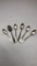 SET OF SIX MATCHING SILVER PLATED BABY SPOONS