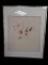 SIGNED FLOWER FRAMED ARTWORK