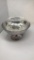SILVER PLATE DISH WITH GLASS COVERING