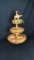 VINTAGE TEAK MONKEY WOOD 3 TIER OX STAND