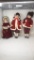 WINTER HOLIDAY PORCELAIN DOLLS QTY3