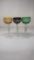 3 CRYSTAL GOBLETS