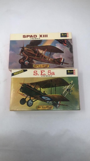 TWO REVELL 1/72ND SCALE MODEL AIRPLANE KITS