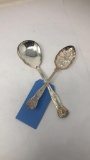 TWO SPOONS EPNS AL SHEFFIELD ENGLAND AND ITALY