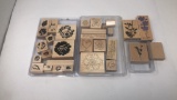 SET OF FLOWER STAMPS