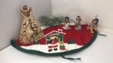 GREGORY PERILLO NATIVITY SET, FIVE PIECES