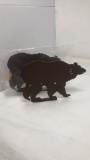 2 METAL BEAR TISSUE HOLDERS