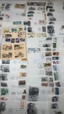 100+ VARIOUS VINTAGE COLLECTIBLE STAMPS,