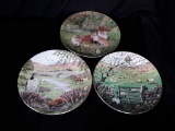 THREE PORCELAIN COLLECTOR'S PLATES
