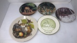 FIVE PORCELAIN COLLECTOR'S PLATES