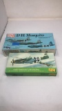 THREE 1/72ND SCALE MODEL AIRPLANE KITS