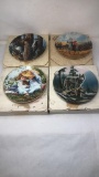 FOUR EDWIN M KNOWLES CHINA CO. COLLECTOR'S PLATES