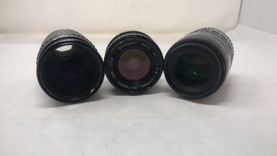 SET OF THREE SMALL CAMERA LENS