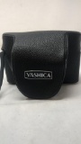 VINTAGE YAHSICA CAMERA WITH BLACK LEATHER CASE