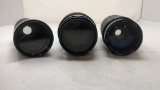 SET OF THREE LONG CAMERA LENS