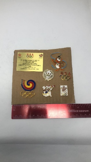 1988 CLOISONNE COMMEMORATIVE COLLECTORS PINS