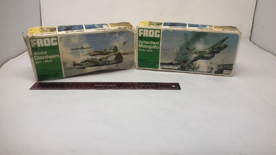 2 1/72ND SCALE FROG MODEL AIRPLANE KITS