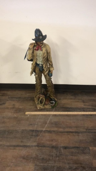 LARGE COWBOY RESIGN FIGURE/STATUE