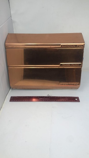 VTG MIDCENTURY LINCOLN BEAUTYWARE COPPER DISPENSER