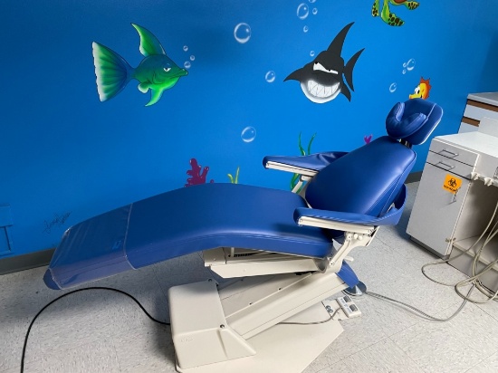 A-DEC CHILDREN'S DENTIST CHAIR - BLUE