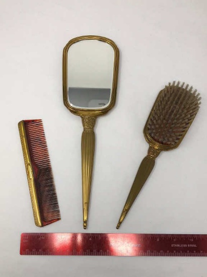 3) S&B BRONZE VANITY SET