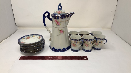 NIPPON HAND PAINTED CHOCOLATE SET