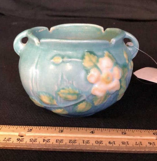 ROSEVILLE BLUE GREEN JARDINIERE