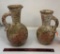 2) ANTIQUE POTTERY PITCHERS