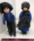 2) BROADWAY COLLECTION AMISH DOLLS