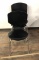 4) MODERN DESIGN BLACK STACKABLE CHAIRS