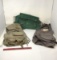 2 FISHING VESTS & CANVAS BAG