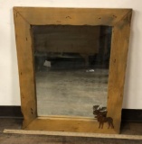 WOOD FRAMED MIRROR