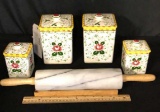MARBLE ROLLING PIN & UCAGCO CANISTERS