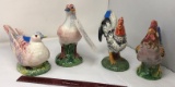 4 ) BIRD FIGURINES