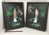 2) FRAMED GEISHA  PAINTINGS