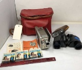 VTG BINOCULARS, OLYMPUS CAMERA, BROWNIE MOVIE CAM