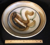 GLAZED CERAMIC DECORATIVE BOWL