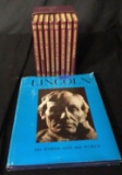 WEBSTER'S COMPREHESIVE LIBRARY SET & LINCOLN BOOK