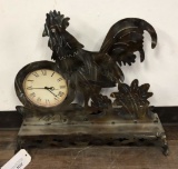 LARGE CLOCK WITH ROOSTER