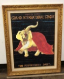 GRAND INTERNATIONAL CIRQUE FRAMED ART