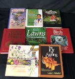 8) BOOKS ON LAWNS, BIRDS, & NATURAL HEALING